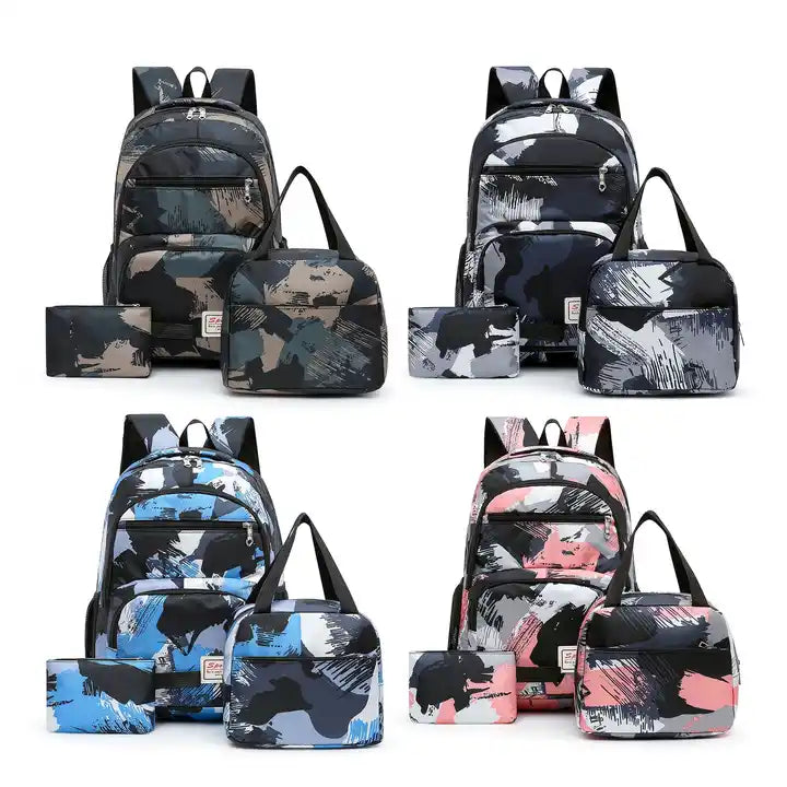 Mochila Juvenil Unisex Set 3 Piezas🎒