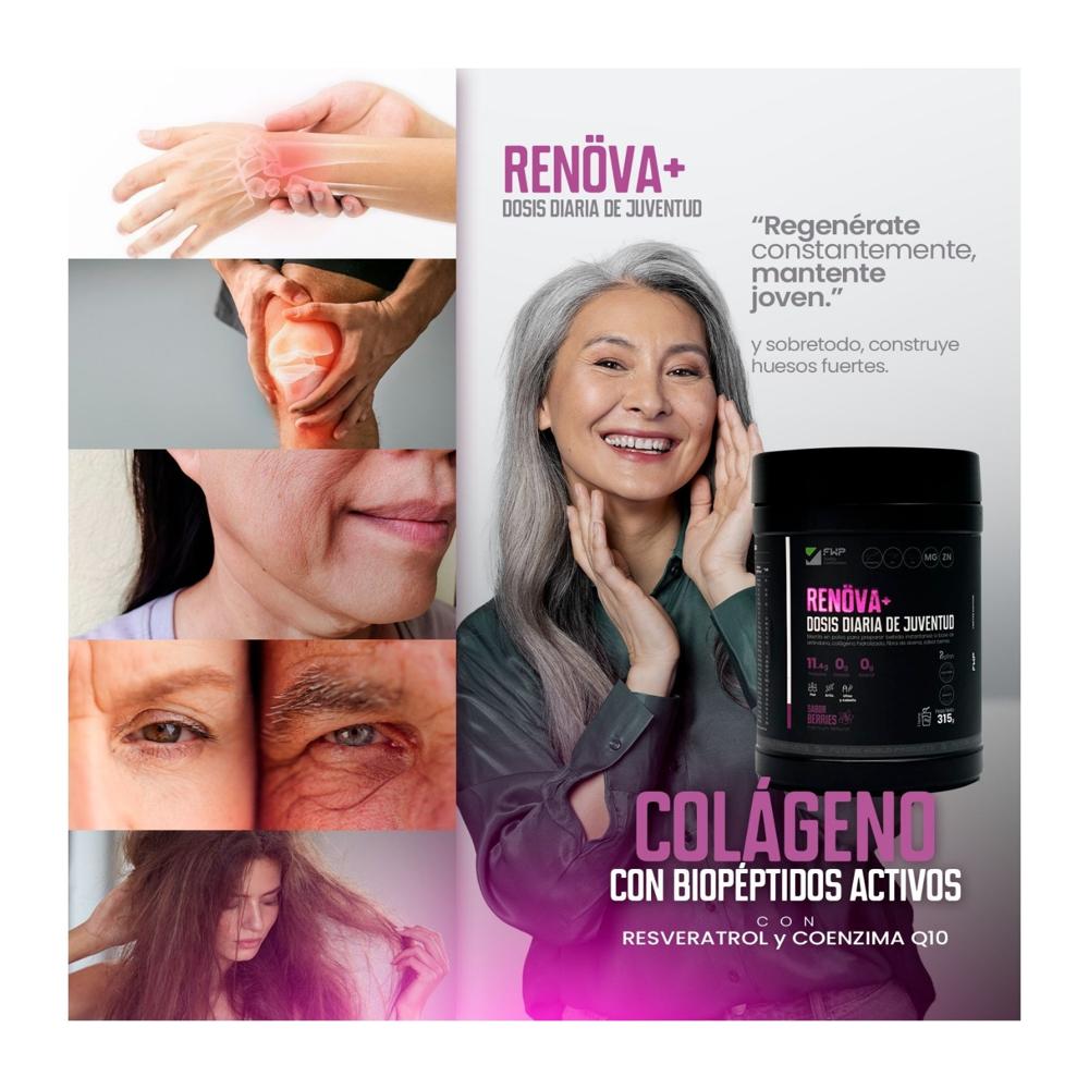 COLAGENO RENOVA+ Rejuvenece, Fortalece y Brilla