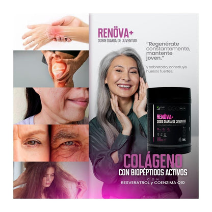 COLAGENO RENOVA+ Rejuvenece, Fortalece y Brilla