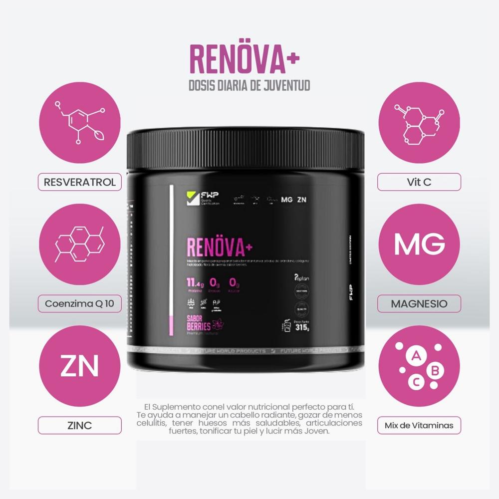 COLAGENO RENOVA+ Rejuvenece, Fortalece y Brilla