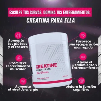 Creatina Para Mujeres Con Colágeno Y Bcaa